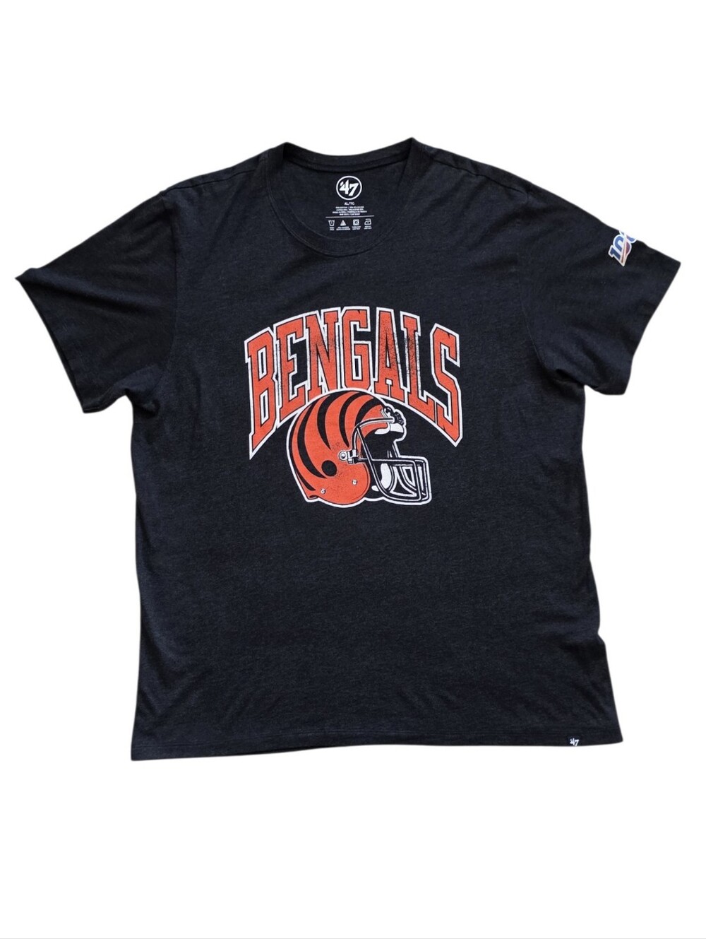 Cincinnati Bengals XL Gray 47 Brand NFL 100th Anniversary Commemorative Shirt